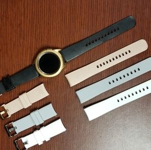 Samsung Galaxy Watch, 42mm, Rose Gold + Straps